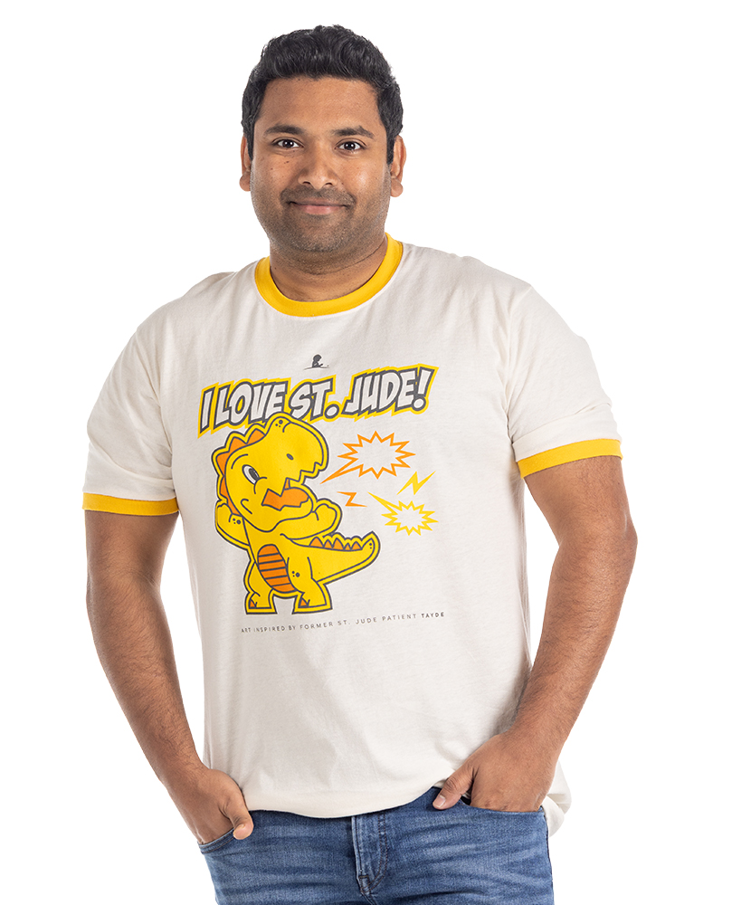 Patient Art I Love St. Jude Dino T-Shirt